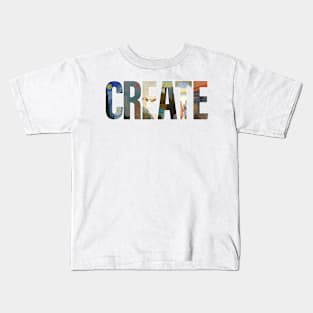 CREATE Art Famous Paintings Artist Inspiration Kids T-Shirt